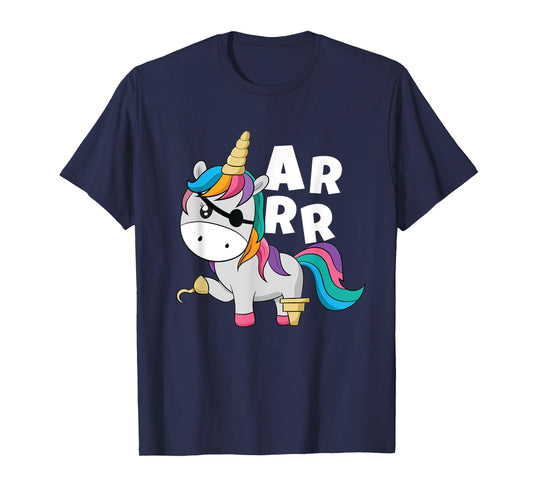 Caribbean Sea Thief Freebooter Toddler Girl Unicorn Pirate T-Shirt