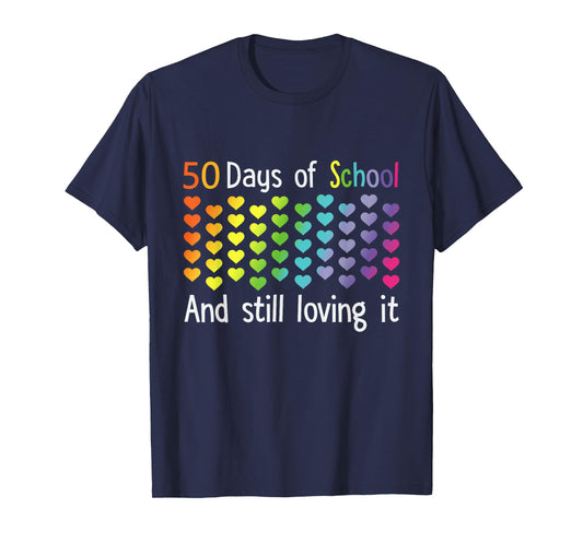 50 Days Of School And Still Loving It T-Shirt