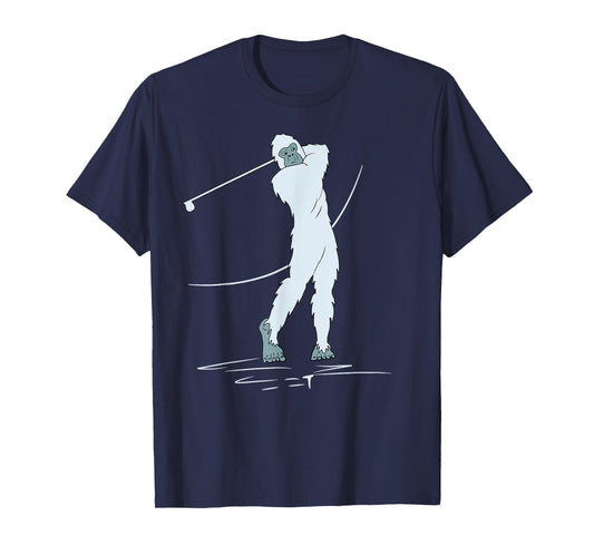 Bigfoot Golf! Funny Sasquatch Playing Golfing Player Yeti T-Shirt