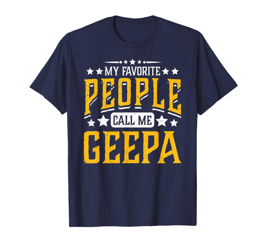 My Favorite People Call Me Geepa Grandpa Cool Vintage T-Shirt