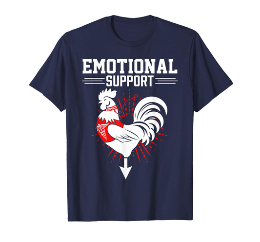 Emotional Support Cock Dirty Humor Chicken Funny Adult T-Shirt