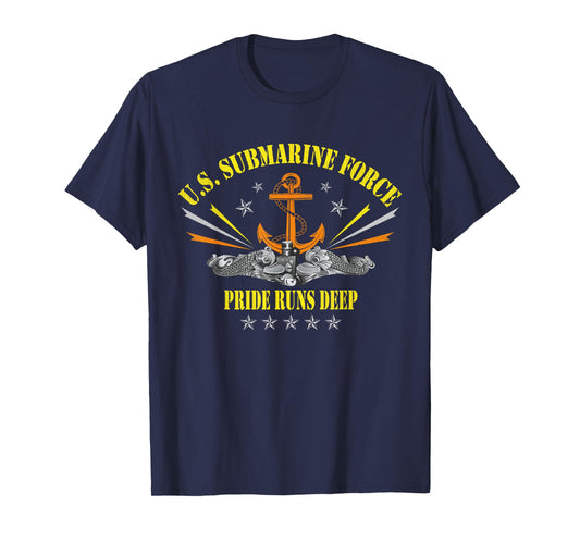 USA Submarine Force Silent Service Patriotic Veterans Day T-Shirt
