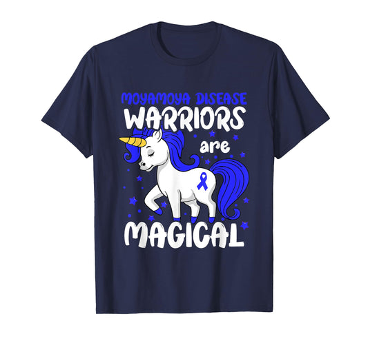 Moyamoya Disease Warrior Blue Moyamoya Disease Awareness T-Shirt