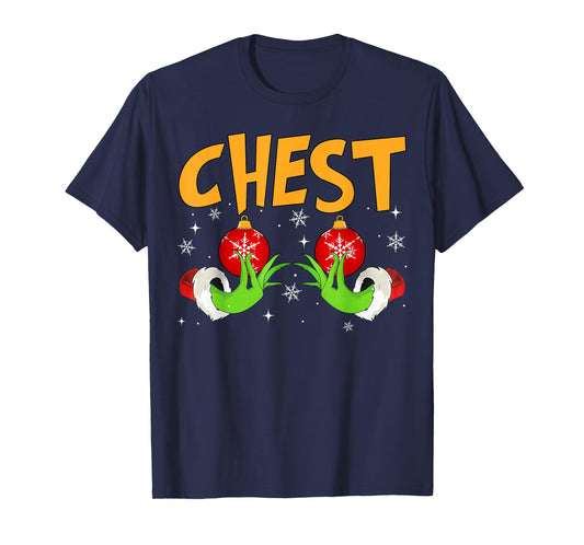 Chest Nuts Matching Chestnuts Christmas Snow Couples Women T-Shirt