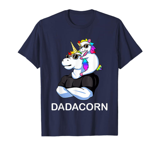 Fathers Day Gift Unicorn Dad Shirt Funny Dadacorn Men T-Shirt