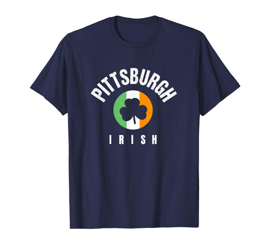 Pittsburgh St Patricks Green Saint Pattys Pittsburgh Irish T-Shirt