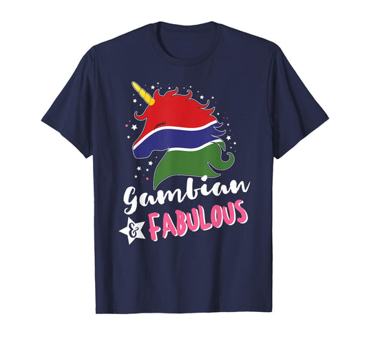 Gambian Unicorn Gambia Flag T-Shirt
