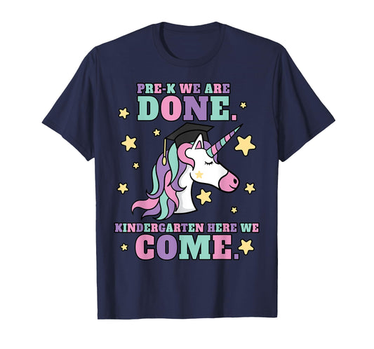Girls Pre-K Graduation Magical Unicorn T-Shirt