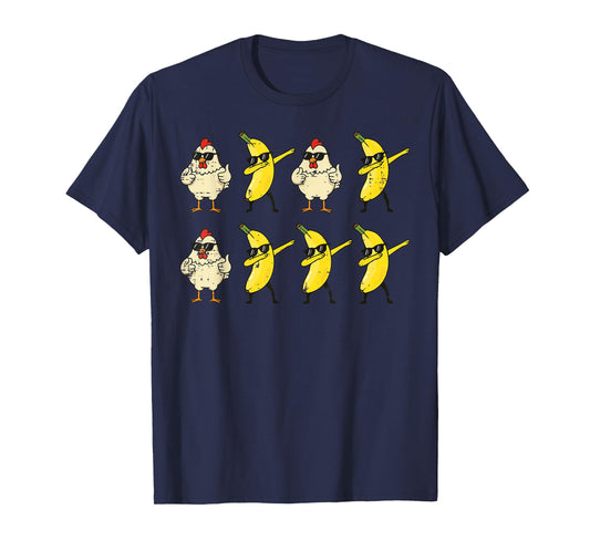 Chicken Banana Dance Dab Funny Dance Meme Kids Men Women T-Shirt