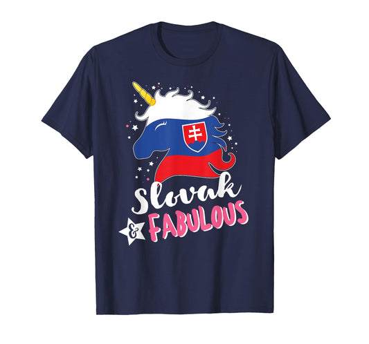 Slovak Unicorn Slovakia Flag T-Shirt