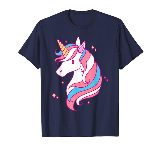 Trans Pride Unicorn LGBT Trans Ally T-Shirt
