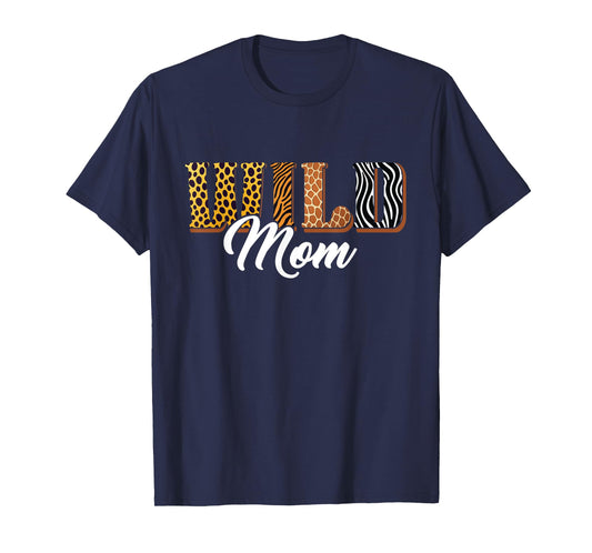 Wild Mom Zoo Safari Jungle Animal Birthday Matching Family T-Shirt