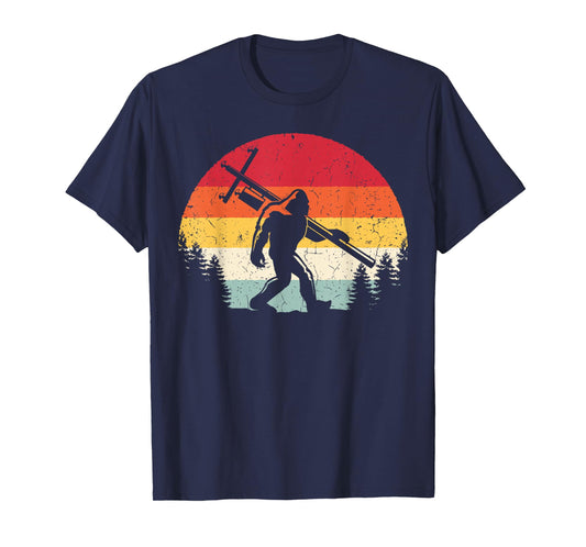 Bigfoot Lineman Power Electrician Funny Sasquatch Lineworker T-Shirt