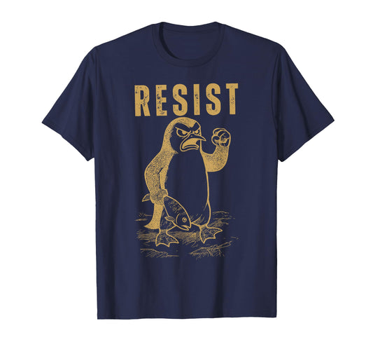 Penguins Resist Flippers Up T-Shirt