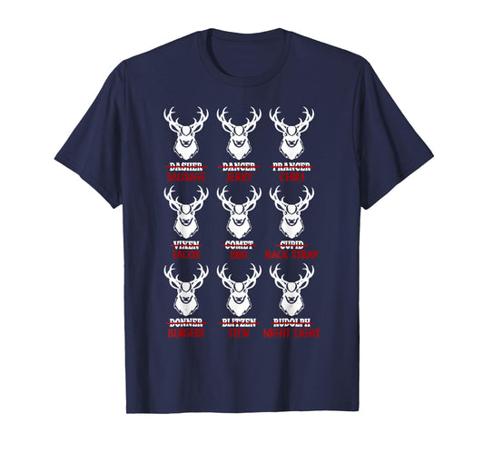 Funny Christmas Deer Bow Hunting Santa Men Women Hunter T-Shirt