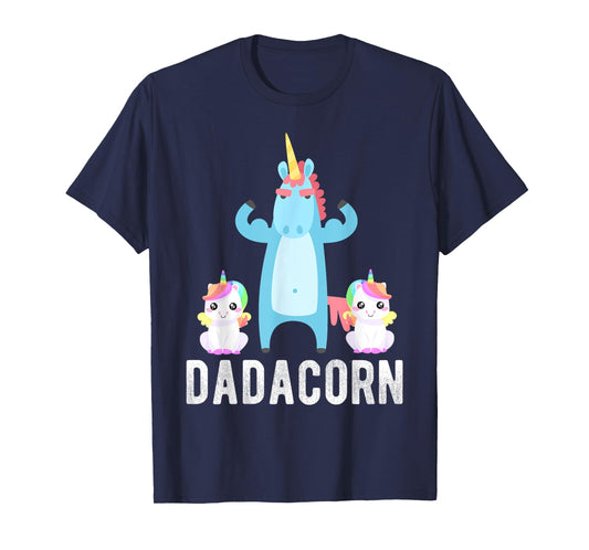 Dadacorn, Funny Unicorn Lover Tee for Papa Dad and Kid T-Shirt