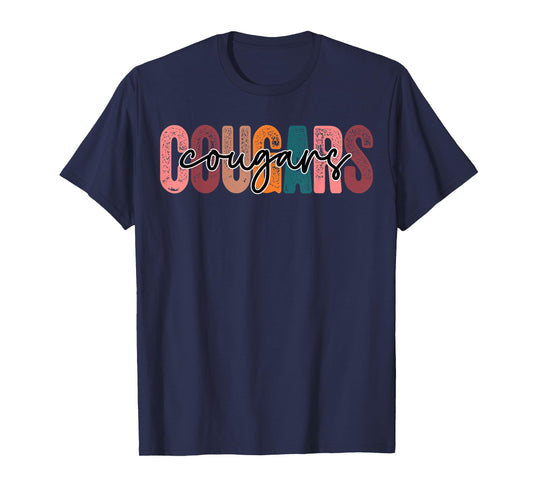 Cougars School Sports Fan Team Spirit T-Shirt