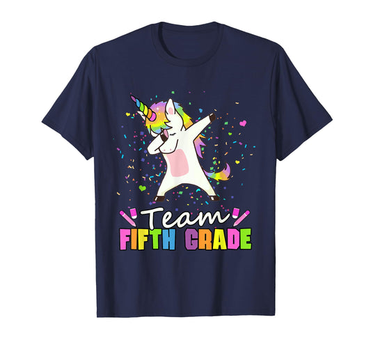 Unicorn Team 5th Grade - Fifth Grade Squad T-Shirt