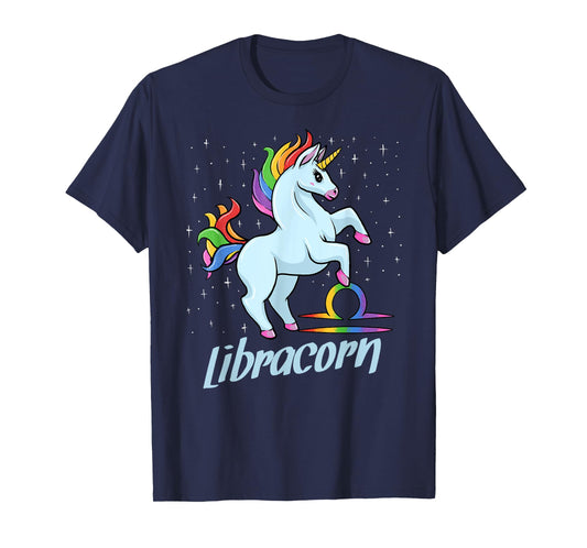 Libracorn The Libra Unicorn Zodiac Sign T-Shirt