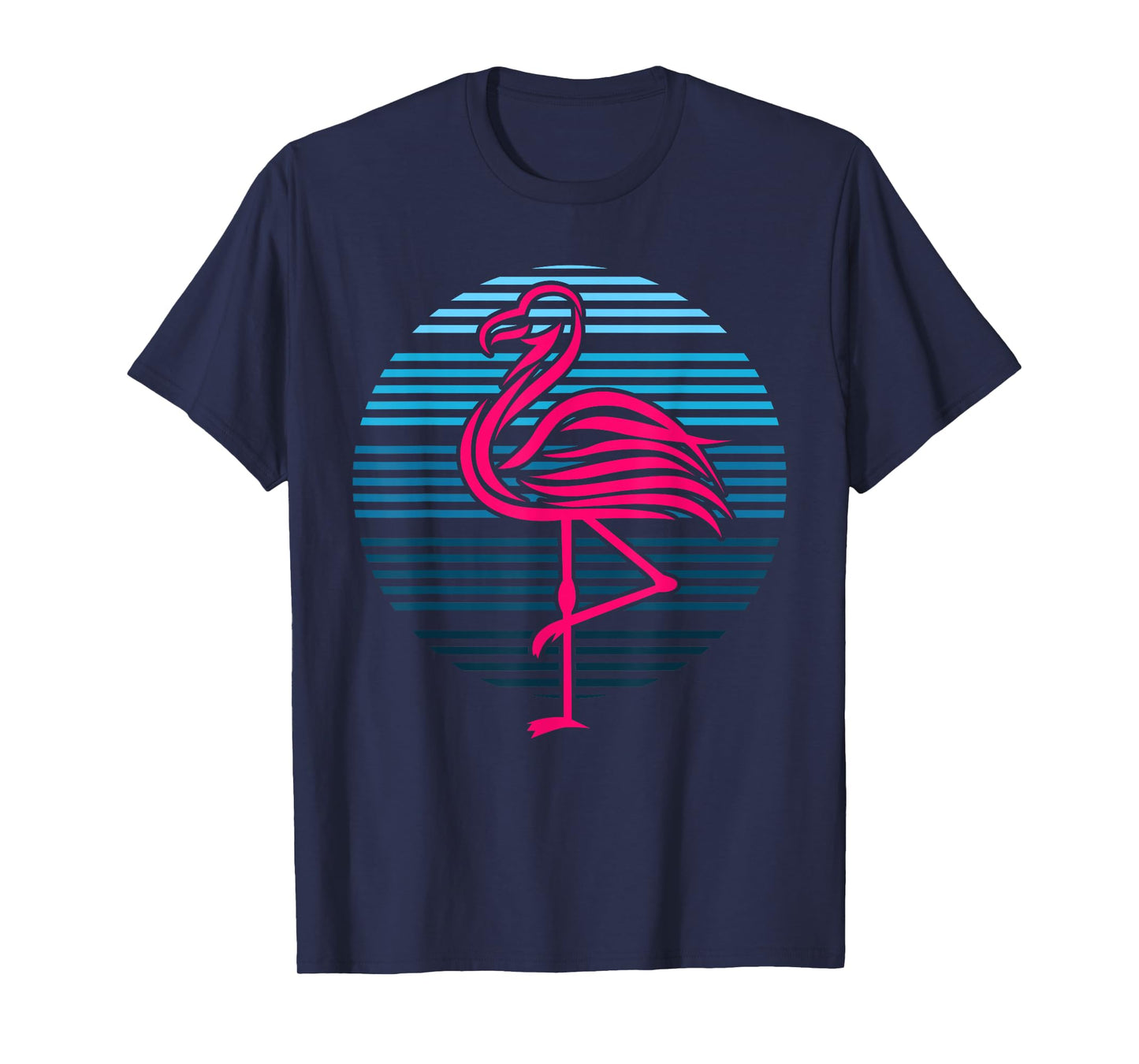 Flamingo Bird 80s Party Birthday Gift T-Shirt