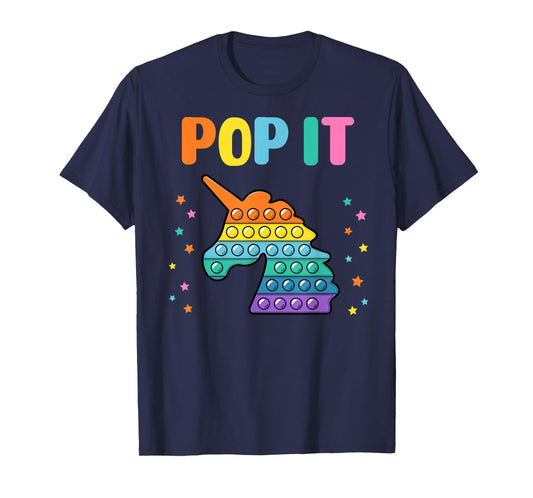 Pop It for toddler kids child - Pop It Unicorn Rainbow T-Shirt