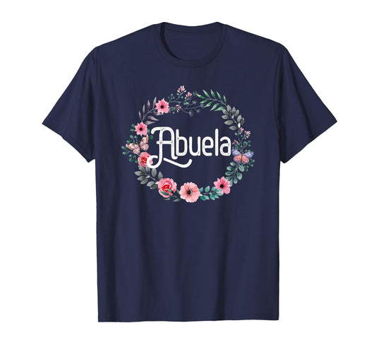 Mother's Day Gift For Spanish Grandma Floral Abuela T-Shirt T-Shirt