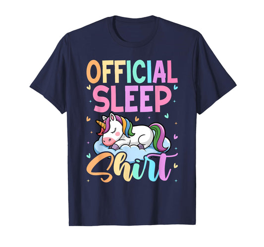 Unicorn, Sleeping Official Sleep Girls Nightgown, Sleep T-Shirt