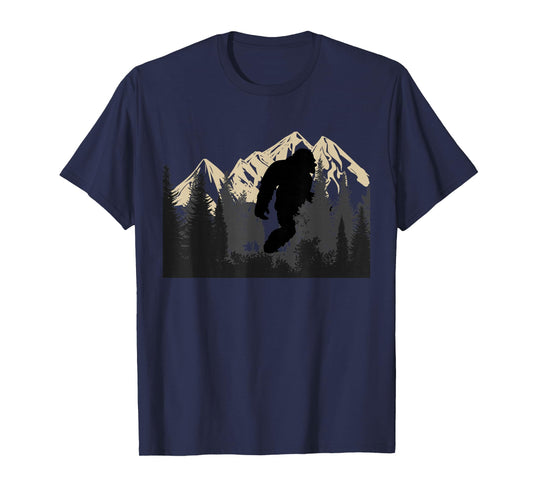 Bigfoot Sasquatch Design Women and Men Trip Hiking lovers T-Shirt