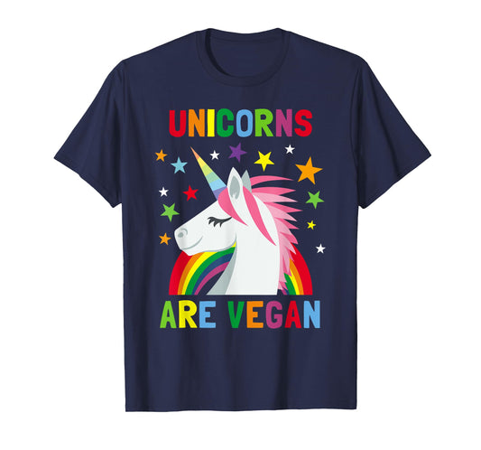 Unicorns Are Vegan Rainbow Plant-based Diet Vegans T-Shirt