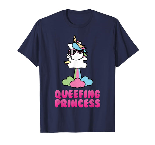 Cute Unicorn Queefing Princess Embarrassing Adult Humor T-Shirt