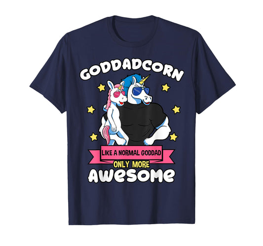 Goddadcorn 1 Kid Father's Day Goddad Unicorn Goddaughter T-Shirt