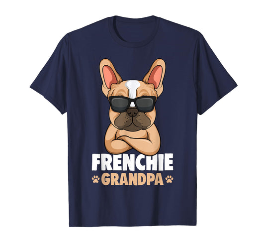 French Bulldog Grandpa Frenchie Dog T-Shirt