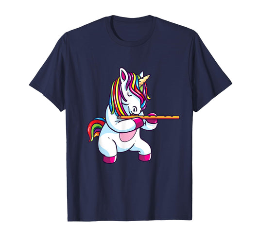 Flute Gift Shirt Marching Chapel Flute Unicorn T-Shirt