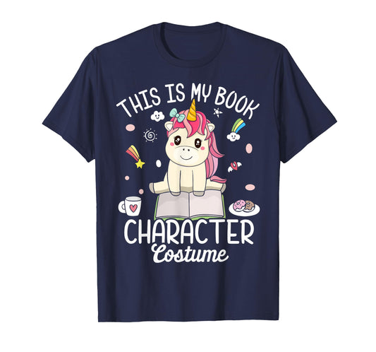 Book Character Costume Book Reader Girl Book Lover T-Shirt