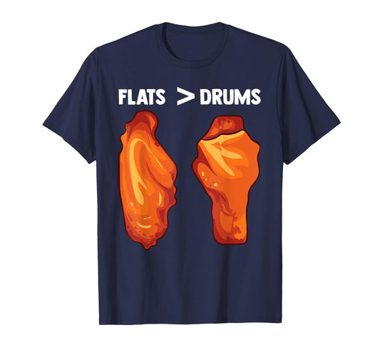 Chicken Wings Flats Funny Gift T-Shirt