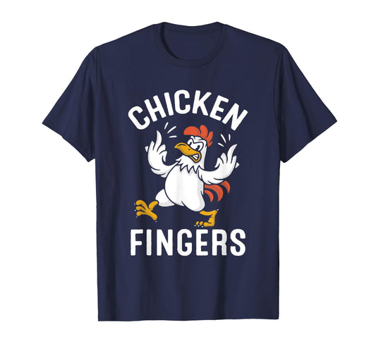 Chicken Fingers Funny Middle Finger Animal T-Shirt