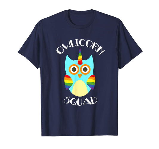 Owlicorn Owl Unicorn Mash Up Squad Shirt T-Shirt