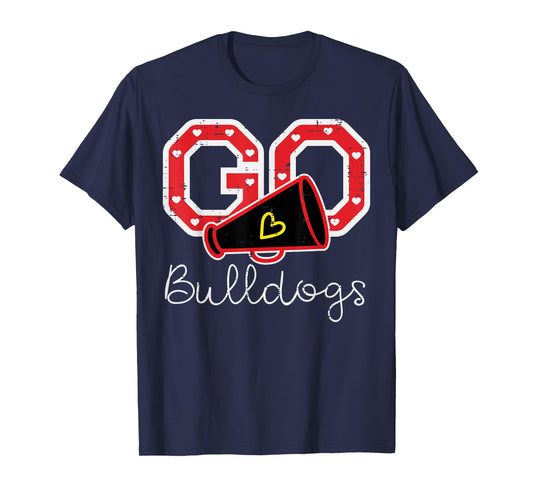 Go Bulldog Men Kids Boys Women Girls Youth Teen T-Shirt