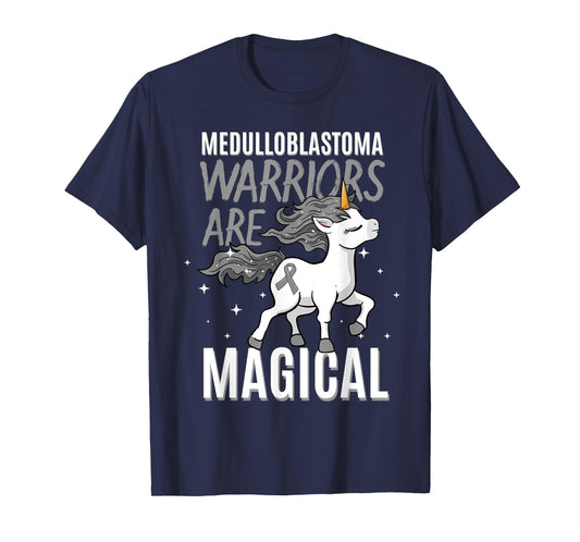 Warriors Are Magical Medulloblastoma Brain Cancer Awareness T-Shirt