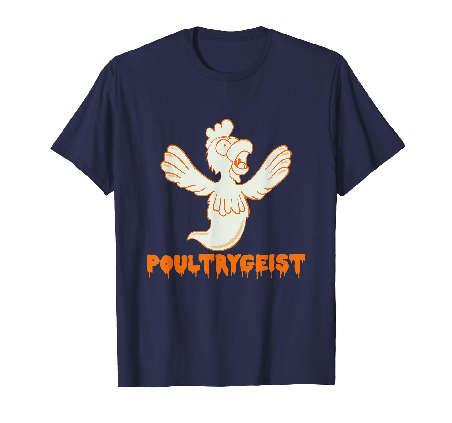 Poultrygeist Funny Chicken Ghost Pun T-Shirt