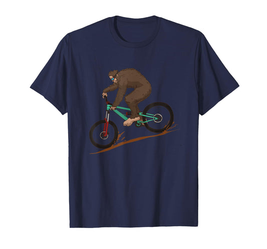 Funny Bigfoot Mountain Bike Downhill MTB Mountain Biking T-Shirt