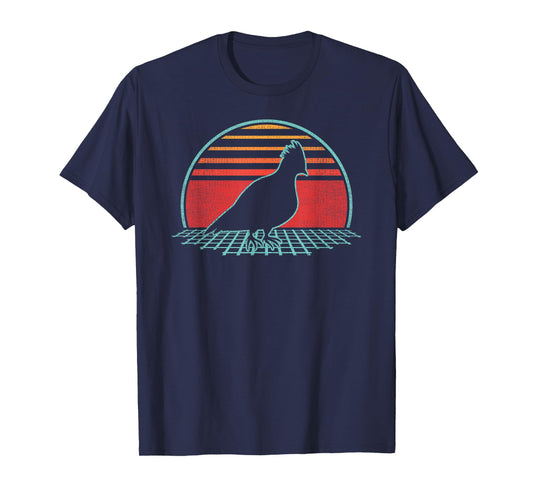 Grouse Hunting Retro Vintage 80s Style Birding Gift T-Shirt