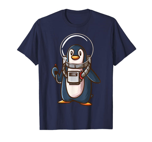 Spaceman Penguin Galaxy Space Astronaut Seabird Gifts T-Shirt