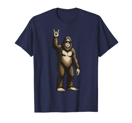 Bigfoot Rock Sunglasses T-Shirt