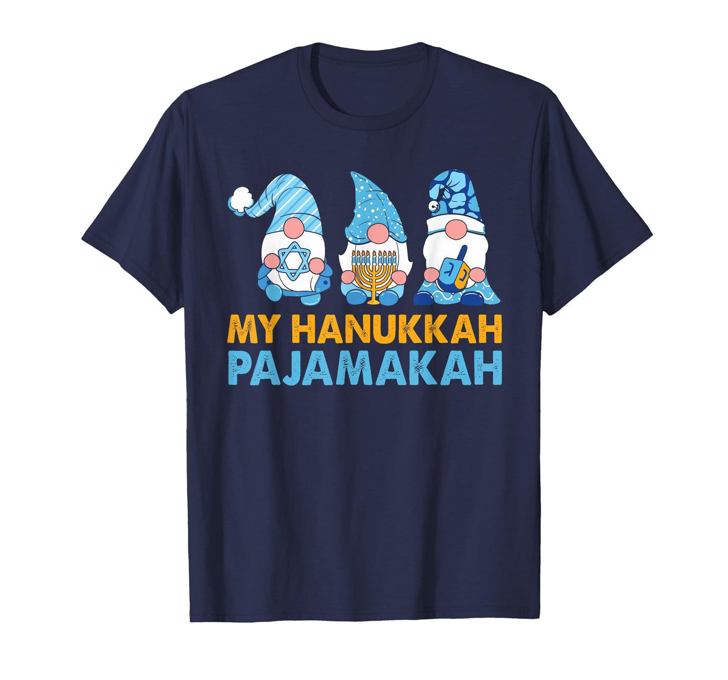 My Hanukkah Pajamakah Funny Chanukah Pajamas Xmas Women Kids T-Shirt