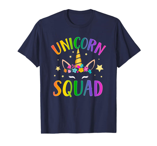 Unicorn Squad Costume Cute Unicorn Lover Gifts Girls Women T-Shirt