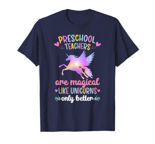 Preschool Teacher Unicorn Preschool Teaching T-Shirt