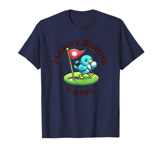 Funny Golf Birthday Happy Birdie Golfer Kids Boys Men T-Shirt