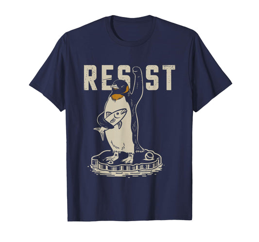 RESIST PENGUIN ACTIVISM - Funny Resist Penguin Activism T-Shirt
