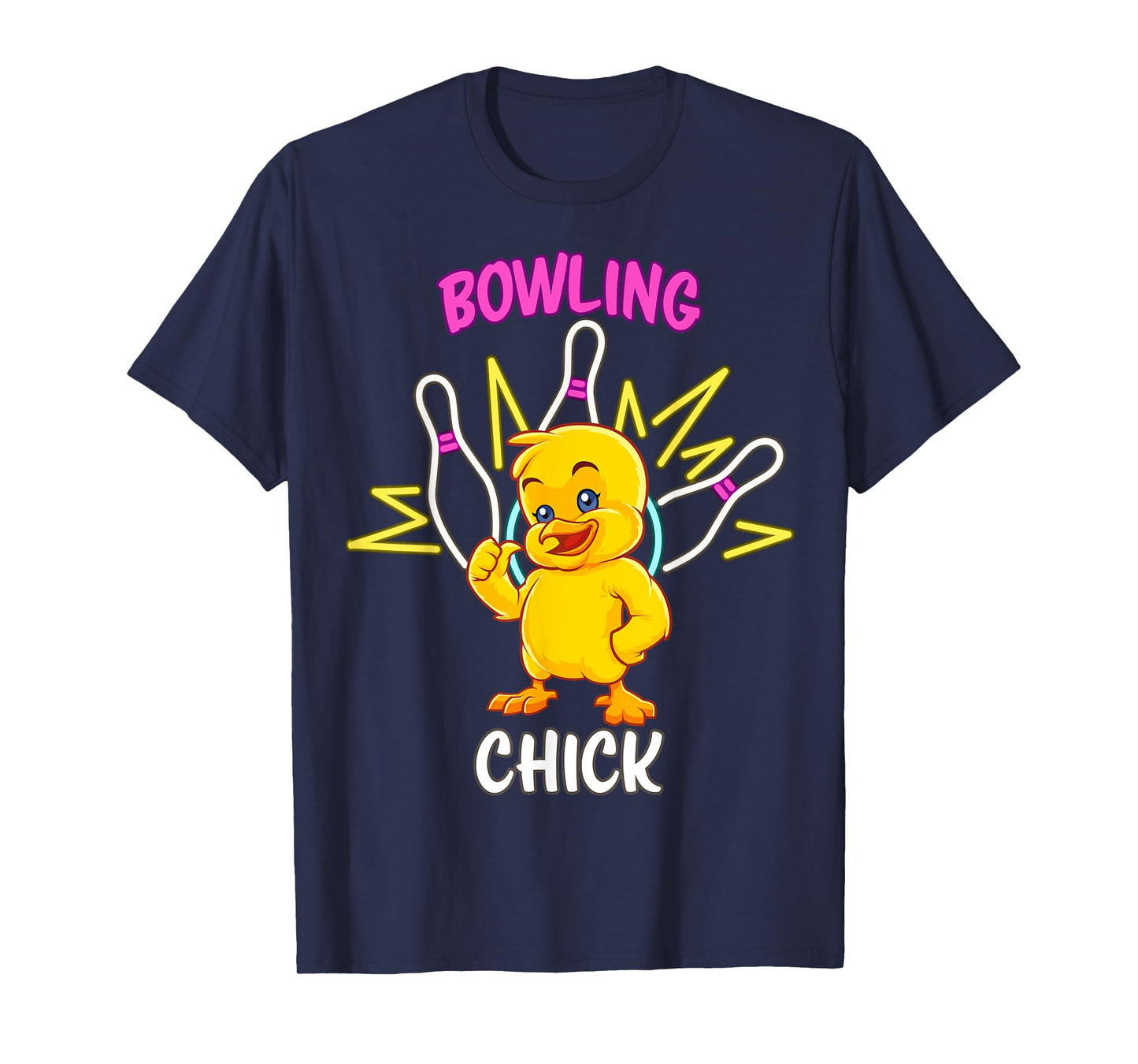 Bowling Chick Funny Chicken Sports Athlete T-Shirt